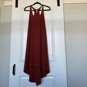 Athleta Presidio High-Low Maxi Dress in Terracotta